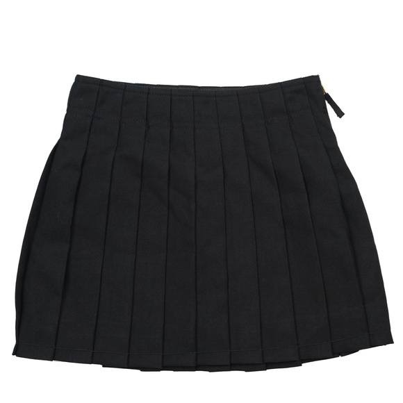 New CREWCUTS $55 Girls Size 6 Pleated Skirt in Twill - Black - Picture 3 of 4